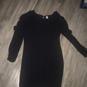 Black off the shoulder dress